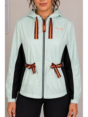 PUMA x FIRST MILE Women's Anorak Jacket – Mist Green / Black – Size Small